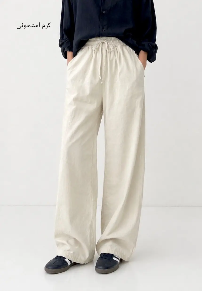 شلوار لینن نیم بگ کاتیا 3